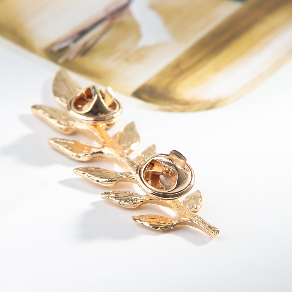 LANFY 2 Piece/Set Alloy Fashion  Leaf Shape Gift Brooch