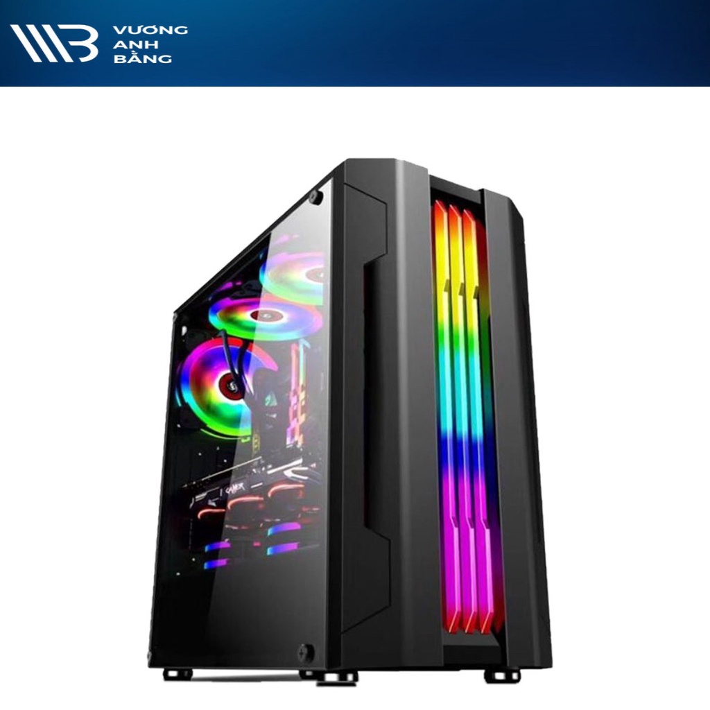 Case AAP TWILIGHT GAMING (Mặt trước có sẵn dãy LED RGB + Mặt Hông KÍNH CƯỜNG LỰC)