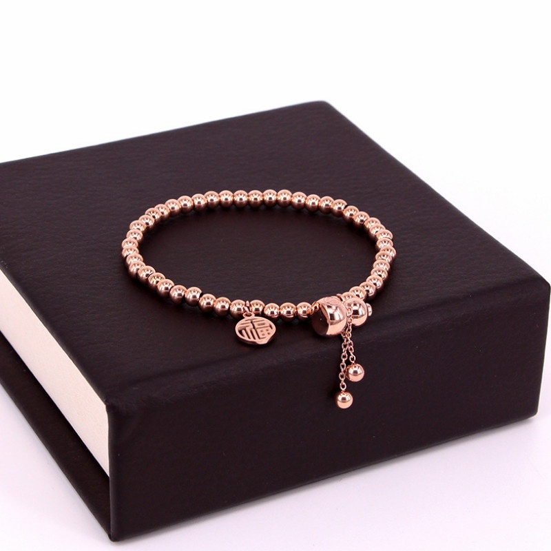 Lắc Tay Bi Hồ Lô May Mắn Titan Ko Han Rỉ TT 3823