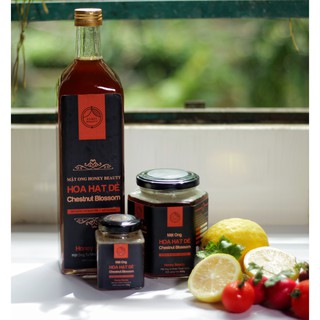 Mật ong nguyên chất ❤️FREESHIP❤️ hoa Hạt Dẻ cao cấp Honey Beauty 1.050ml có bảo hành