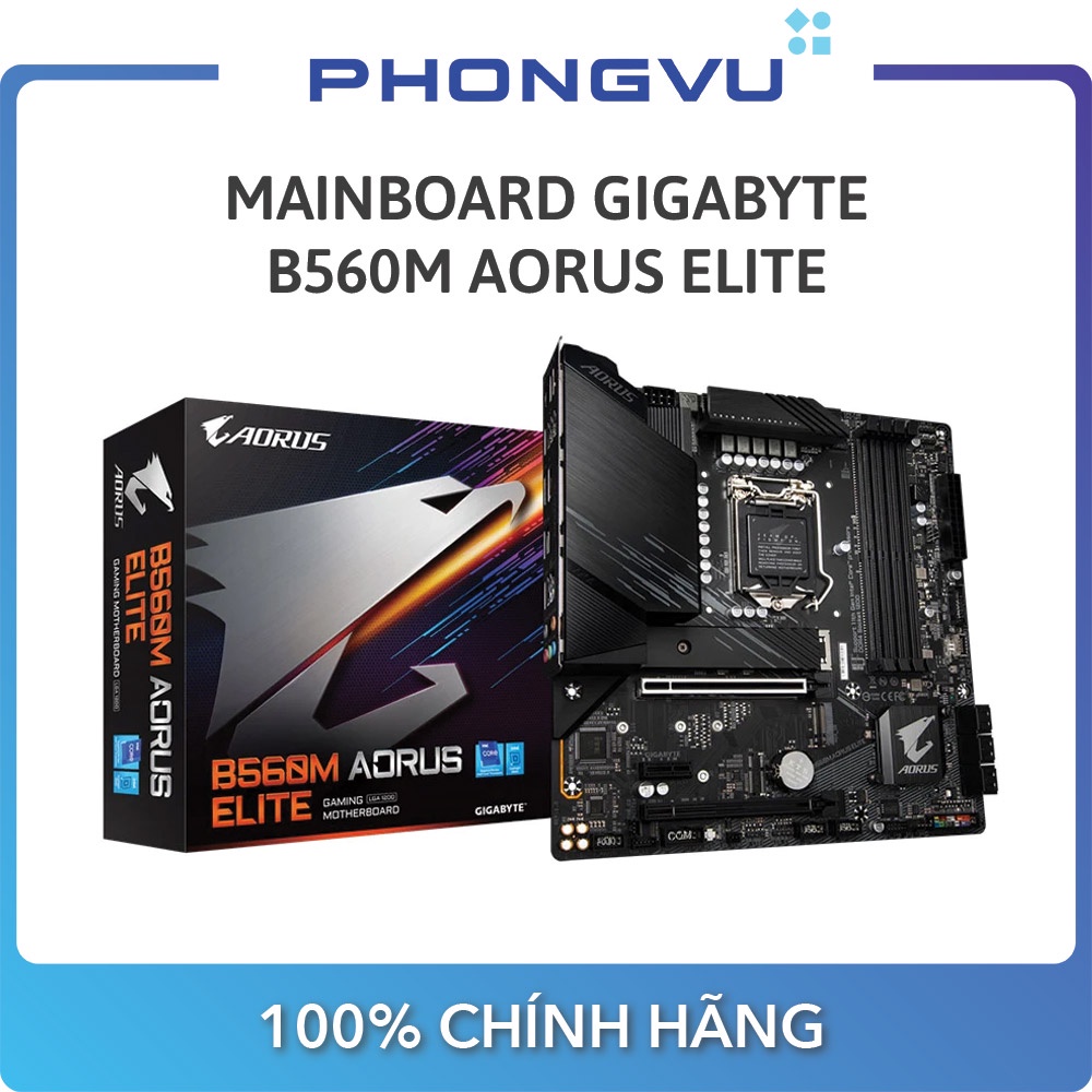 Bo mạch chính/ Mainboard Gigabyte B560M AORUS ELITE Bảo hành 36 tháng