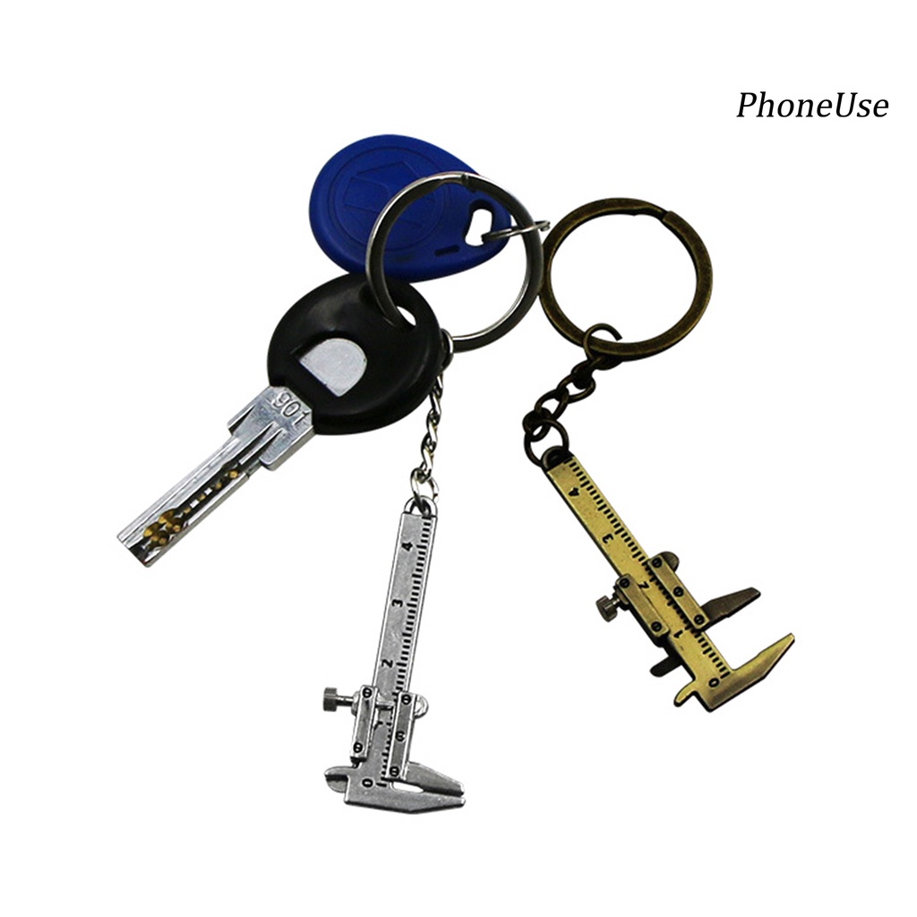 Pu Móc Khóa Có Thước Đo Mini Tiện Dụng