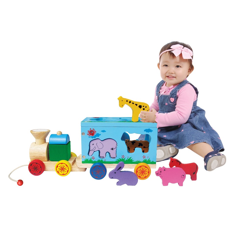 Đồ chơi gỗ Winwintoys - Xe lửa chở thú 65272