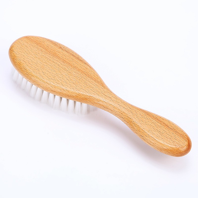 Chổi fade cán gỗ cao cấp - Chổi phủi fade barber chuyên nghiệp