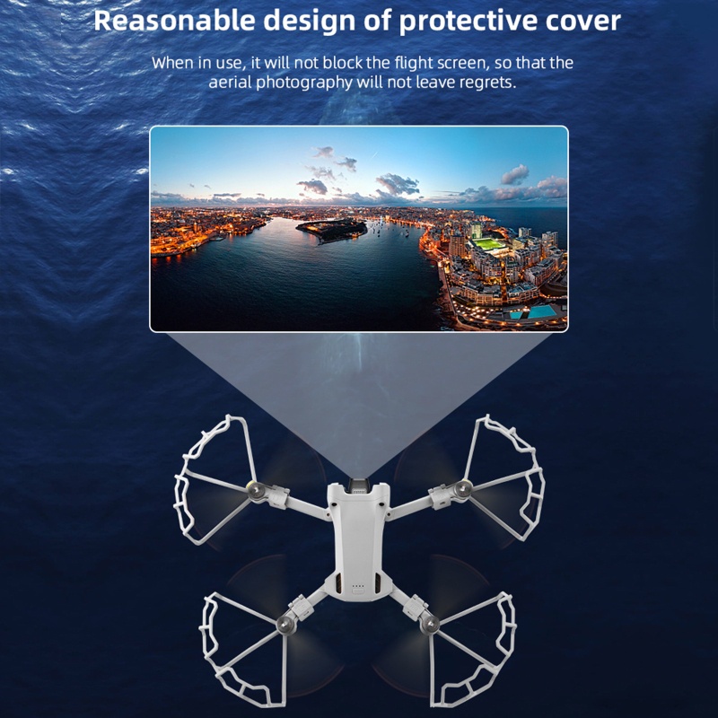 1 Bộ Khung Bảo Vệ Cánh Quạt Màu Xám Cho Mini 3 Pro