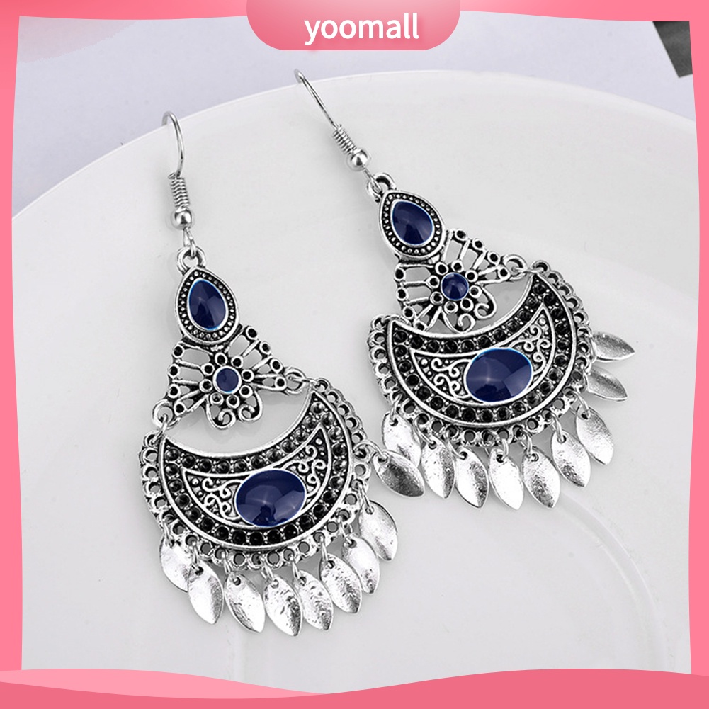 Khuyên Tai Móc Dáng Dài Phong Cách Bohemian Thời Trang