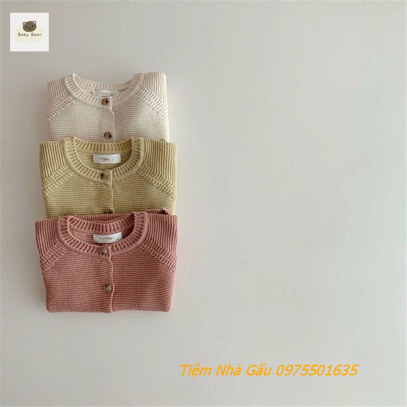 Áo khoác len cho bé từ 4-15 kg chất len Hàn Quốc giữ ấm cho trẻ