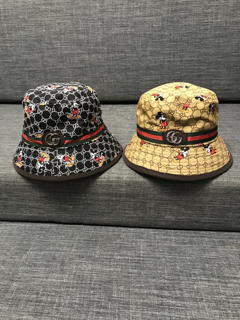 NÓN BUCKET VIỀN DA - Mickey Guu