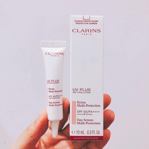 Kem chống nắng Clarin 10ml, bản Pháp