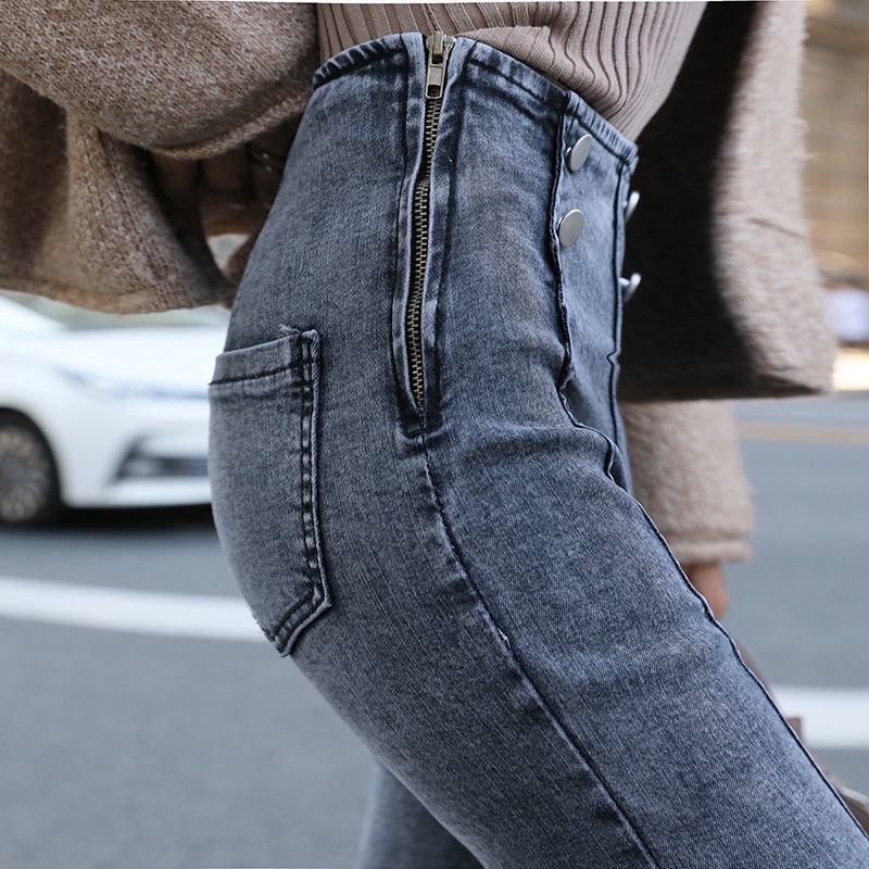 Quần Legging Lưng Cao Có Dây Kéo Plus Size 2022