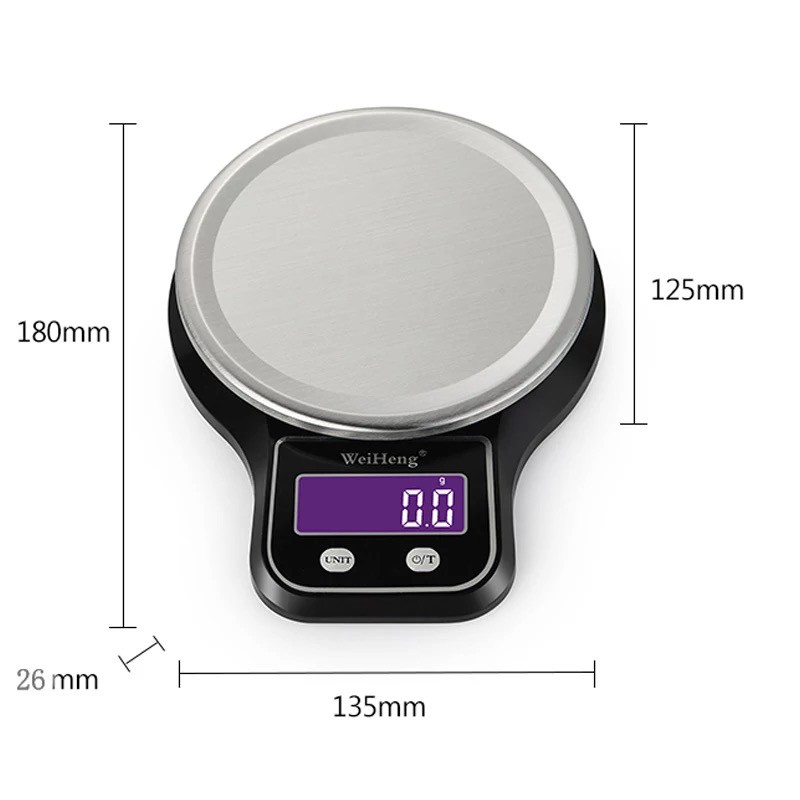 Cân Điện Tử Mini Cân Nhà Bếp 5kg Cân Tiểu Ly Tặng Tô Chứa 600ml Siêu Chính Xác Bảo Hành 1 Năm Shop QUA Weiheng