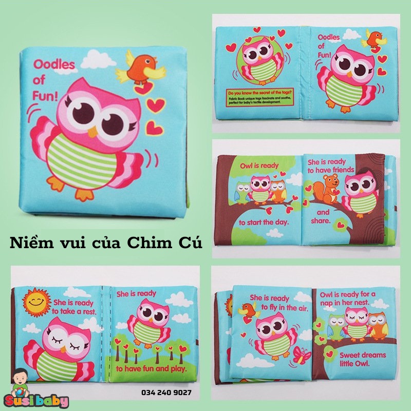 [KÈM QUÀ TẶNG] SÁCH VẢI TIẾNG ANH CHO BÉ PHÁT TRIỂN TƯ DUY THEO PHƯƠNG PHÁP GIÁO DỤC SỚM