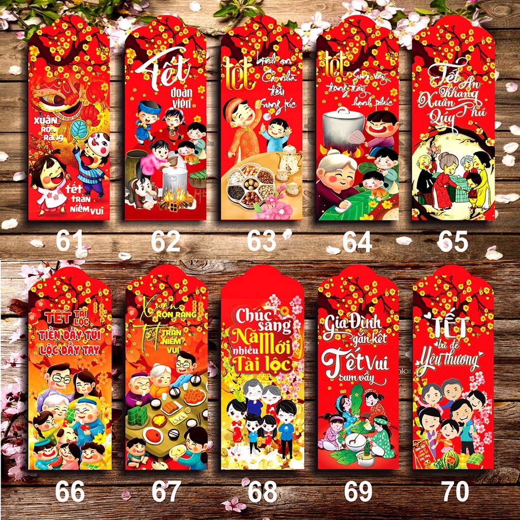 SET 2 CHIẾC Lì Xì Năm Mới Tết 2022