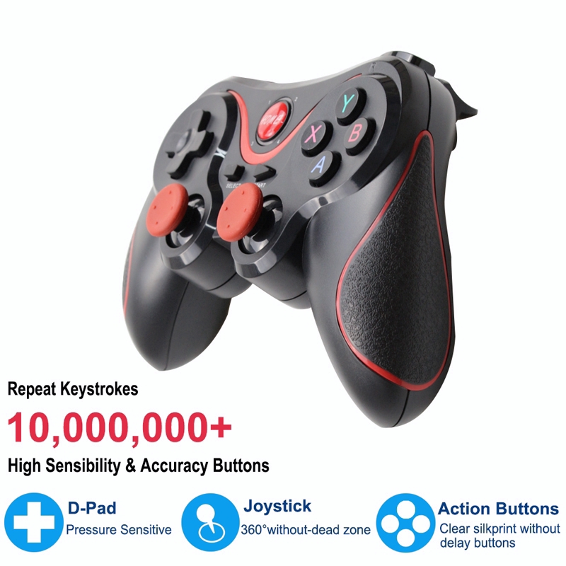 Tay cầm chơi game X3 có giá đỡ điện thoại kết nối bluetooth | BigBuy360 - bigbuy360.vn