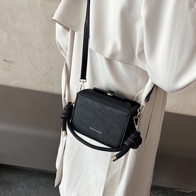 IELGY Túi Đeo Chéo Dáng Vuông Nhỏ Phong Cách Hàn Quốc Cá Tính Cho Nữ