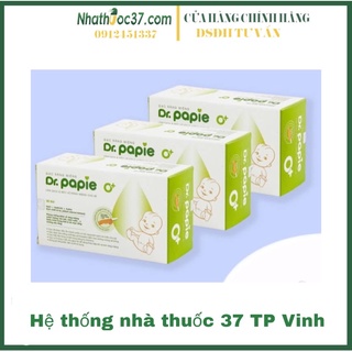 Gạc rơ lưỡi cho bé Dr Papie hộp 30 gói - Gạc răng miệng Dr Papie từ thảo mộc giúp làm sạch và bảo vệ răng miệng cho bé