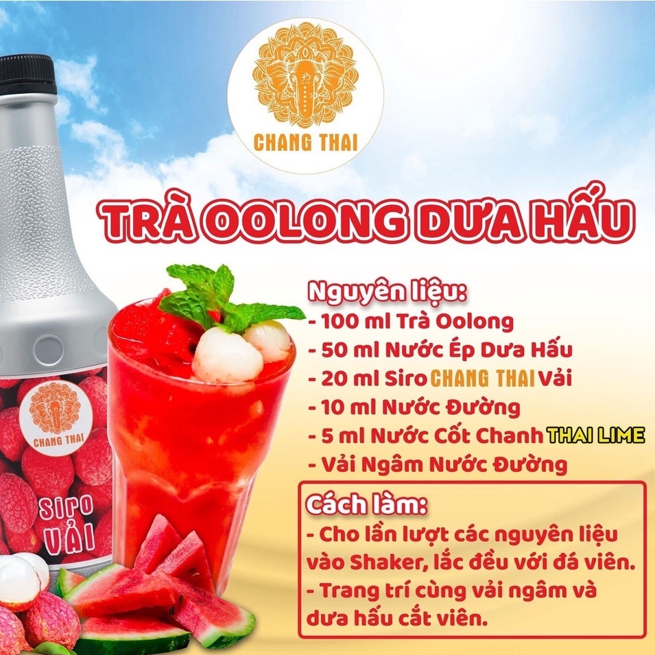 Siro Vải Chang Thai 1000ml