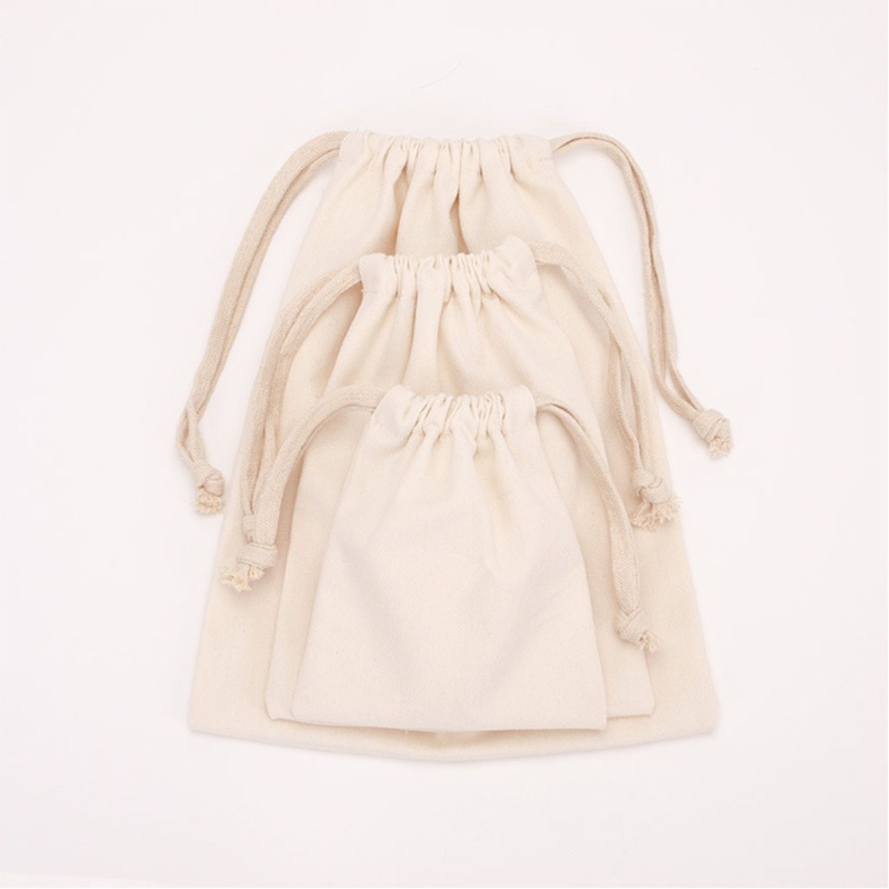Túi Cotton Mềm Mại Có Dây Rút Dùng Đựng Quà Giáng Sinh