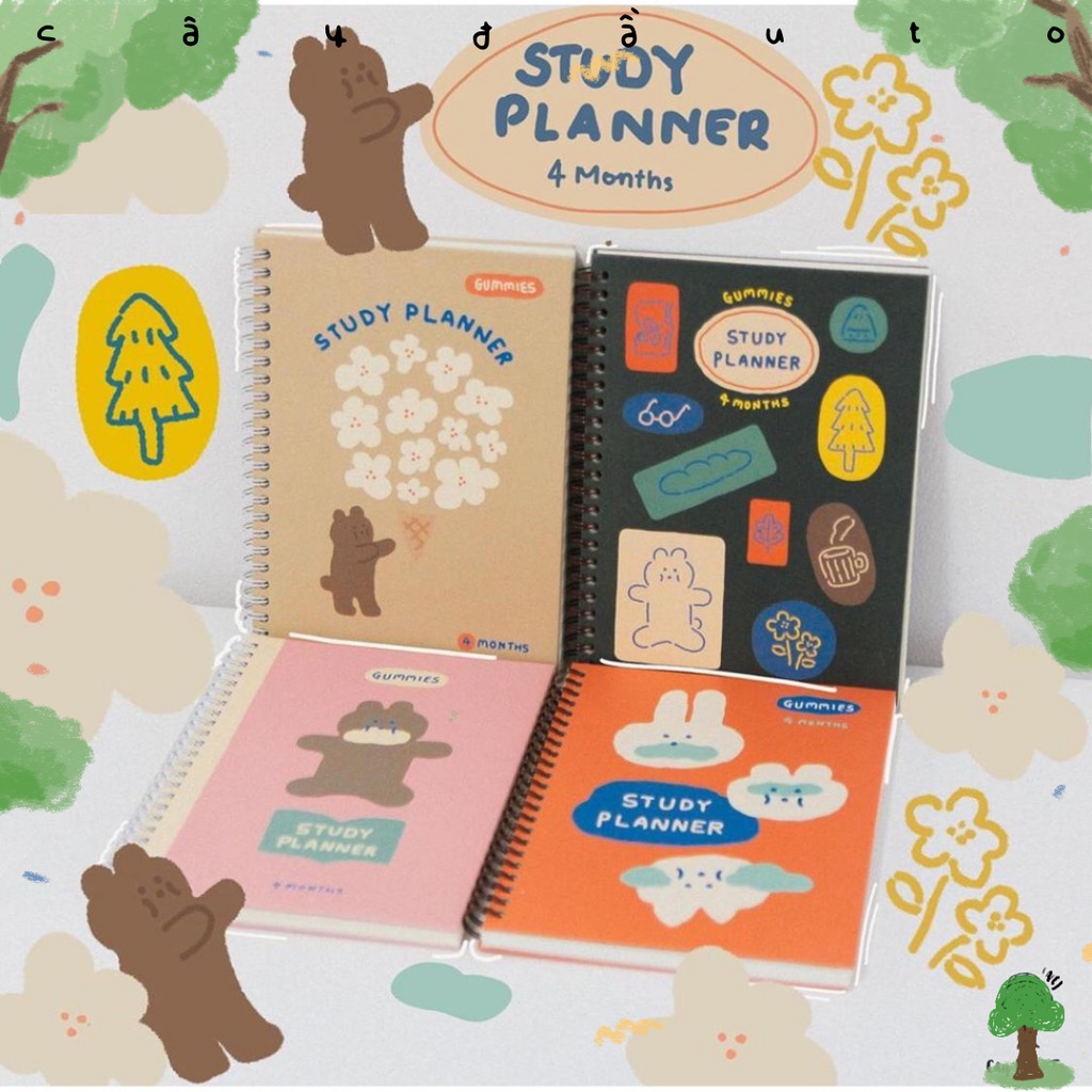 Sổ Lập Kế Hoạch 4M ROMANE GUMMIES Planner Hàn Quốc