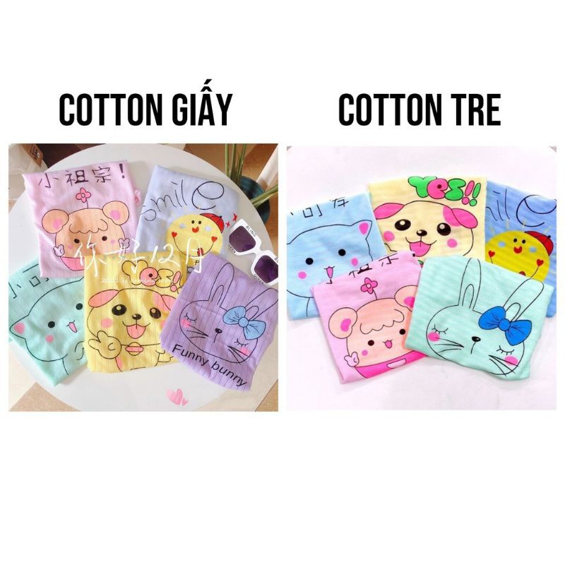 Bộ cotton giấy cho bé trai bé gái,bộ cộc tay cho bé xuất xịn(4kg đến 15kg)