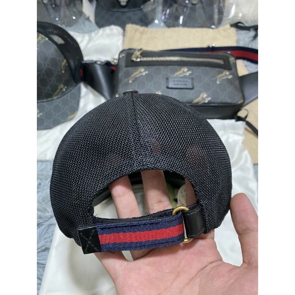 Nón/mũ GUCCI rắn đen chính hãng.