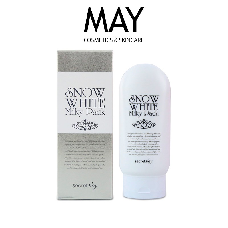 Kem Dưỡng Trắng Da Mặt và Toàn Thân SECRET KEY Snow White MILKY PACK (200ml)