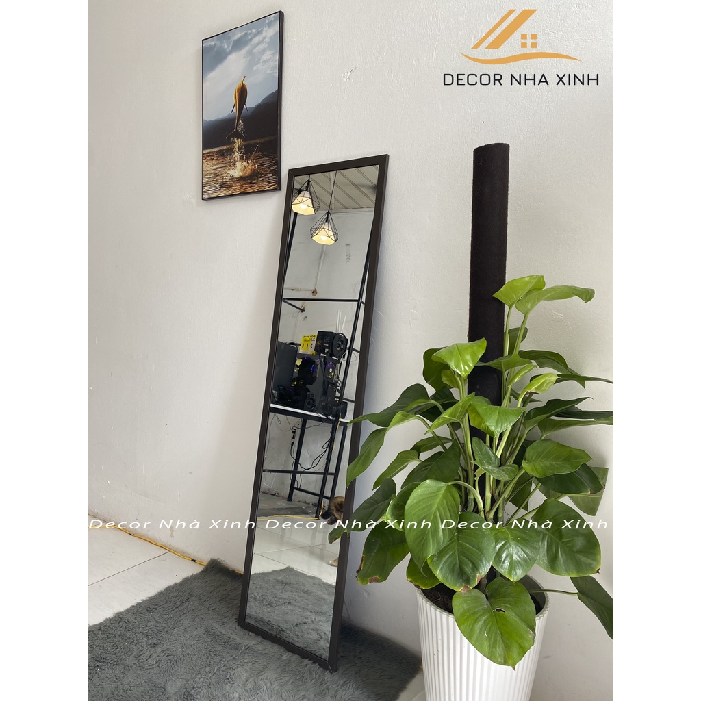 |CHỈ GIAO HÀ NỘI| Gương soi toàn thân giả vân gỗ thông kích thước 160x40cm