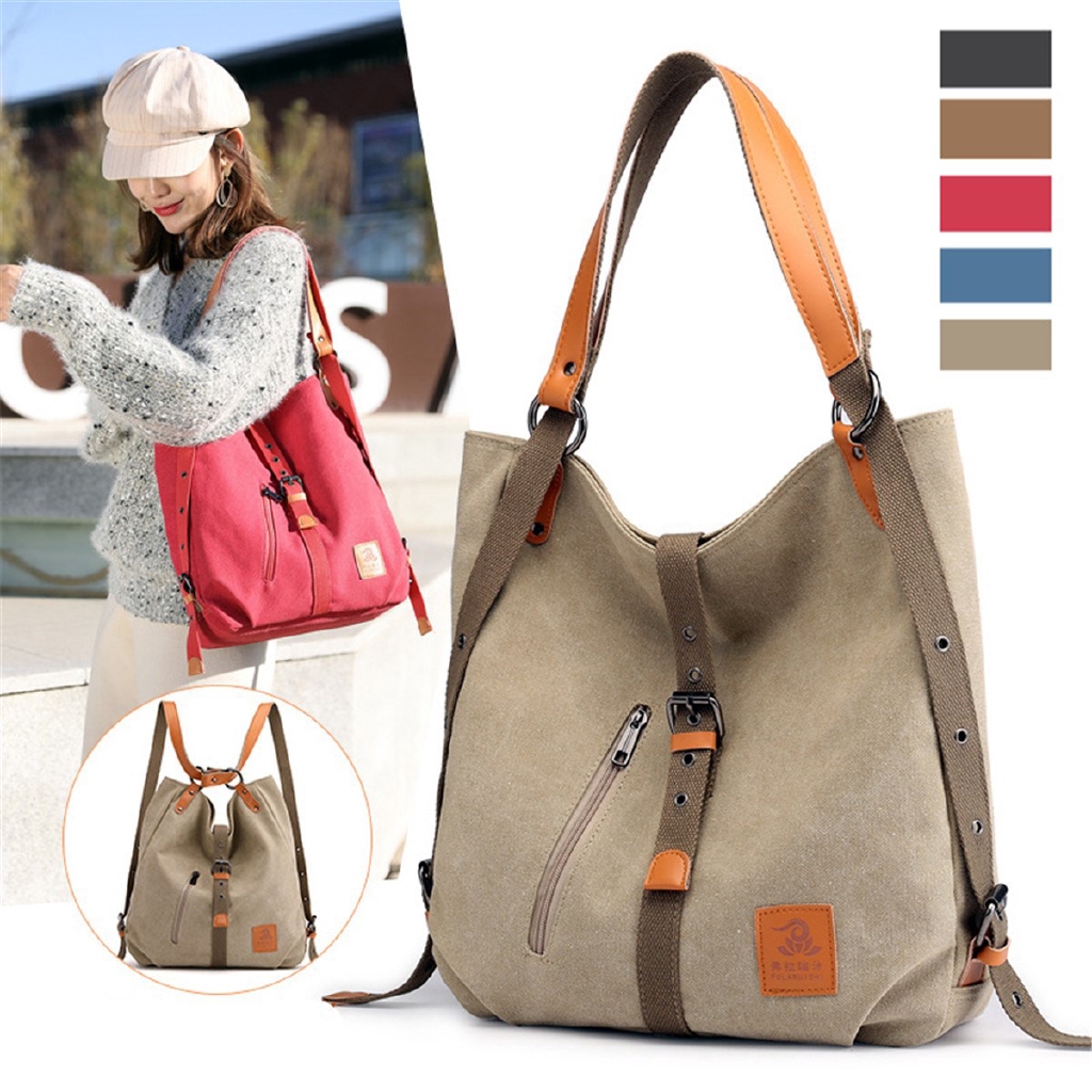 Balo Canvas Nữ Đa Năng