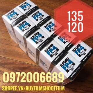 ilford fp4 plus iso 125 Film máy ảnh đen trắng 135 120