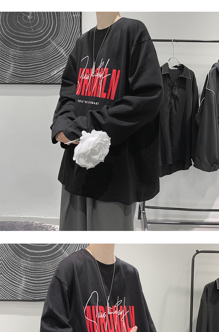 Áo Thun Tay Dài Dáng Rộng Thời Trang Dành Cho Nam | BigBuy360 - bigbuy360.vn