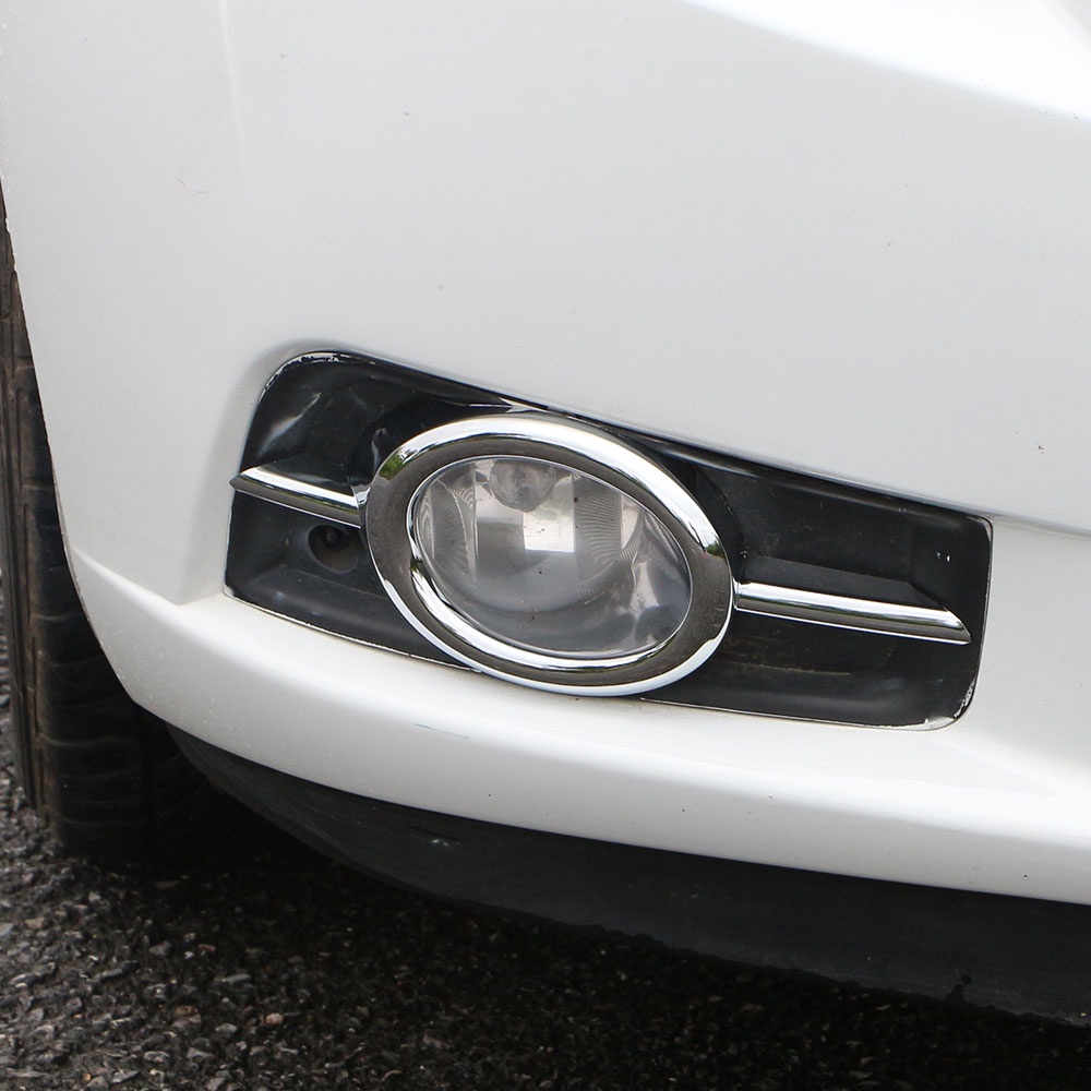 Set 2 Viền Đèn Sương Mù Phía Trước Bằng ABS Crom Cho Xe Hơi Chevrolet Chevy Cruze 2009-2014