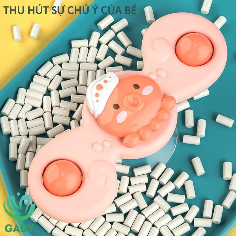 Con quay spinner dính tường bằng nhựa cao cấp GABY bộ 3 con quay siêu bền chủ đề sinh vật biển