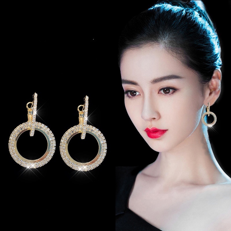 Hoa Tai Dáng Dài Hình Cánh Hoa Thời Trang