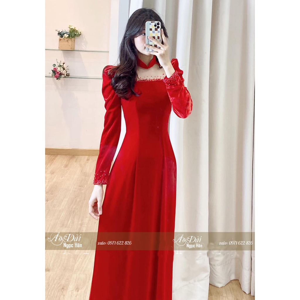 Áo Dài Cô Dâu Cưới Hỏi AD26