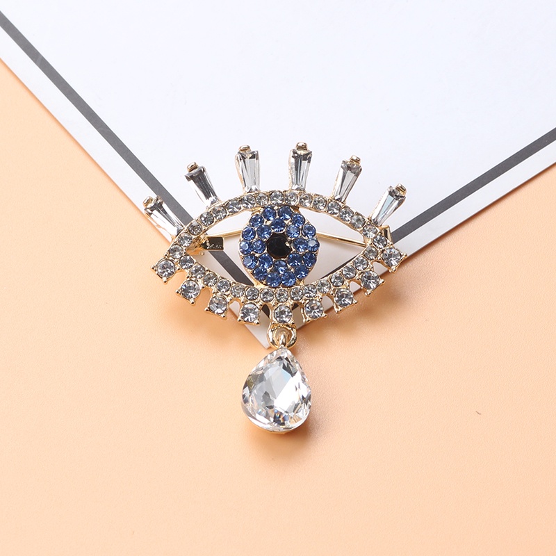 Ghim Cài Áo Hình Giọt Nước Đính Đá Thời Trang