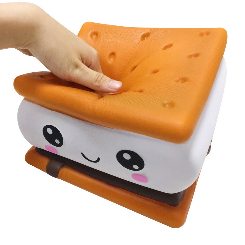 Squishy Bánh Quy Kẹp Khổng Lồ 20cm Tặng Kèm Bao BÌ