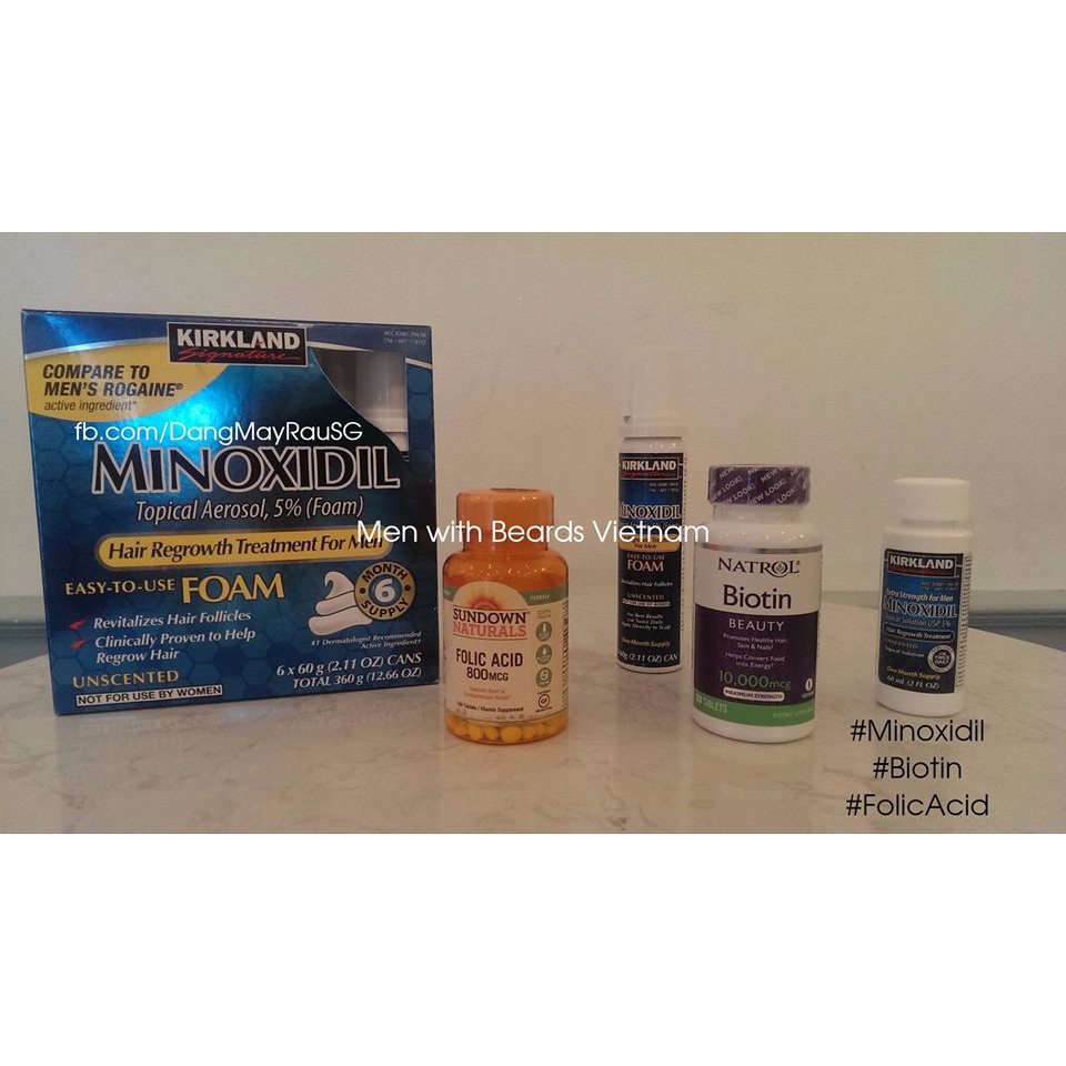 Minoxidil 5% - Dầu duỡng râu tóc - Kích thích mọc râu, nuôi tóc | BigBuy360 - bigbuy360.vn