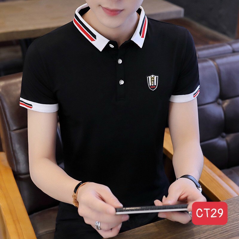 Áo thun nam cổ bẻ,chất vải polo,ao phông đẹp giá rẻ AT 29 | BigBuy360 - bigbuy360.vn