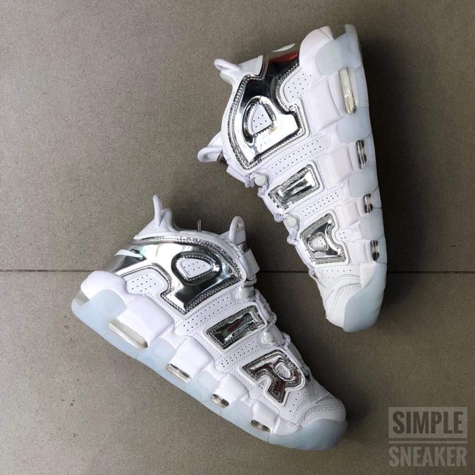 Giày Nike Nam/Nữ Chính Hãng Air More Uptempo " Chrome " Auth 100% Full Box . q1 hot