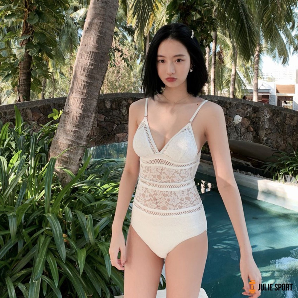 Bộ bơi đi tắm biển nữ Bikini 1 mảnh (Set 2 đồ Áo liền quần) Ren HE18006 II VIỆT NAM | BigBuy360 - bigbuy360.vn