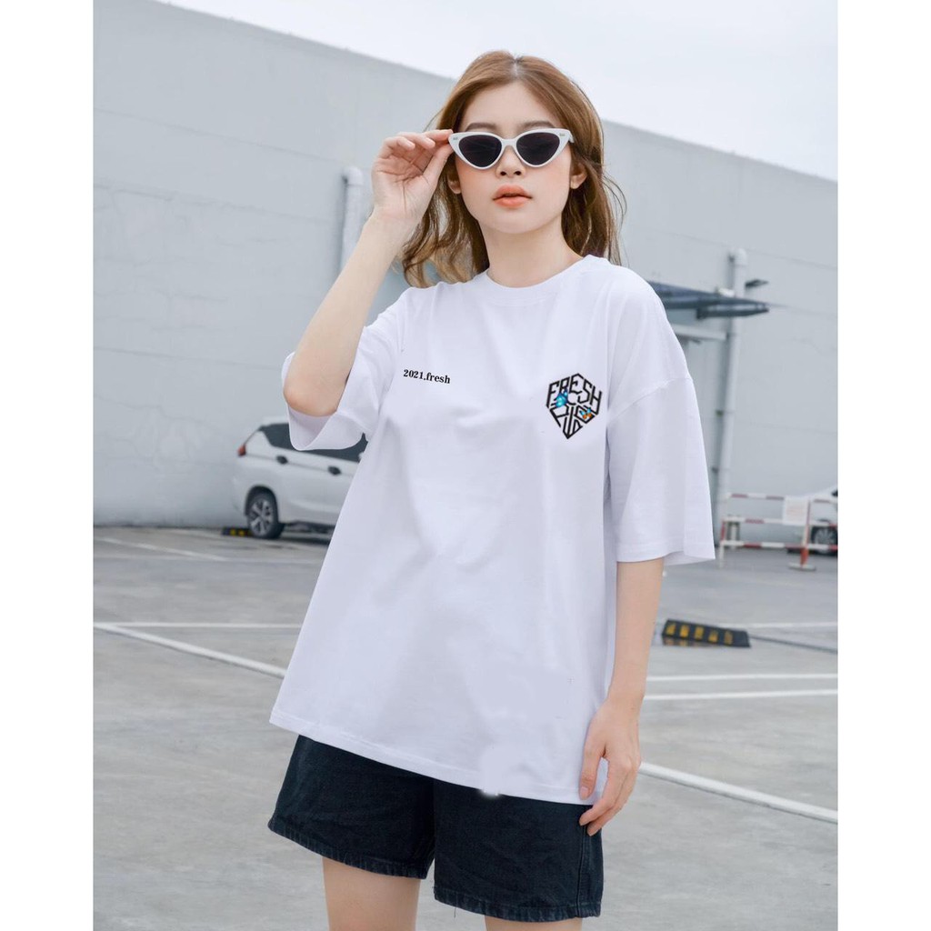 Áo Thun FRESH 2021 Form Rộng Nam Nữ TEEN Cực HOT_Zukabeo