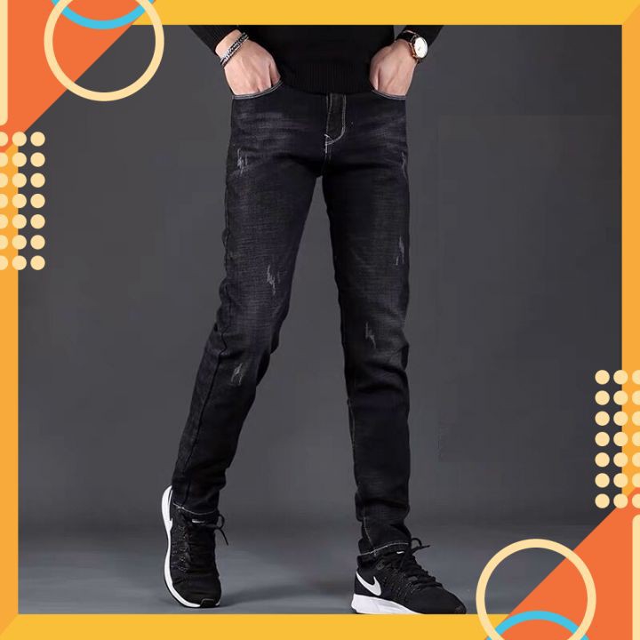 Quần Jean Nam Chất Co Giãn, Không Bai Màu, Dáng Ôm Body, Hit Hót (ảnh kèm video) Thời Trang Phong Cách Tp_shop_87 ms8531