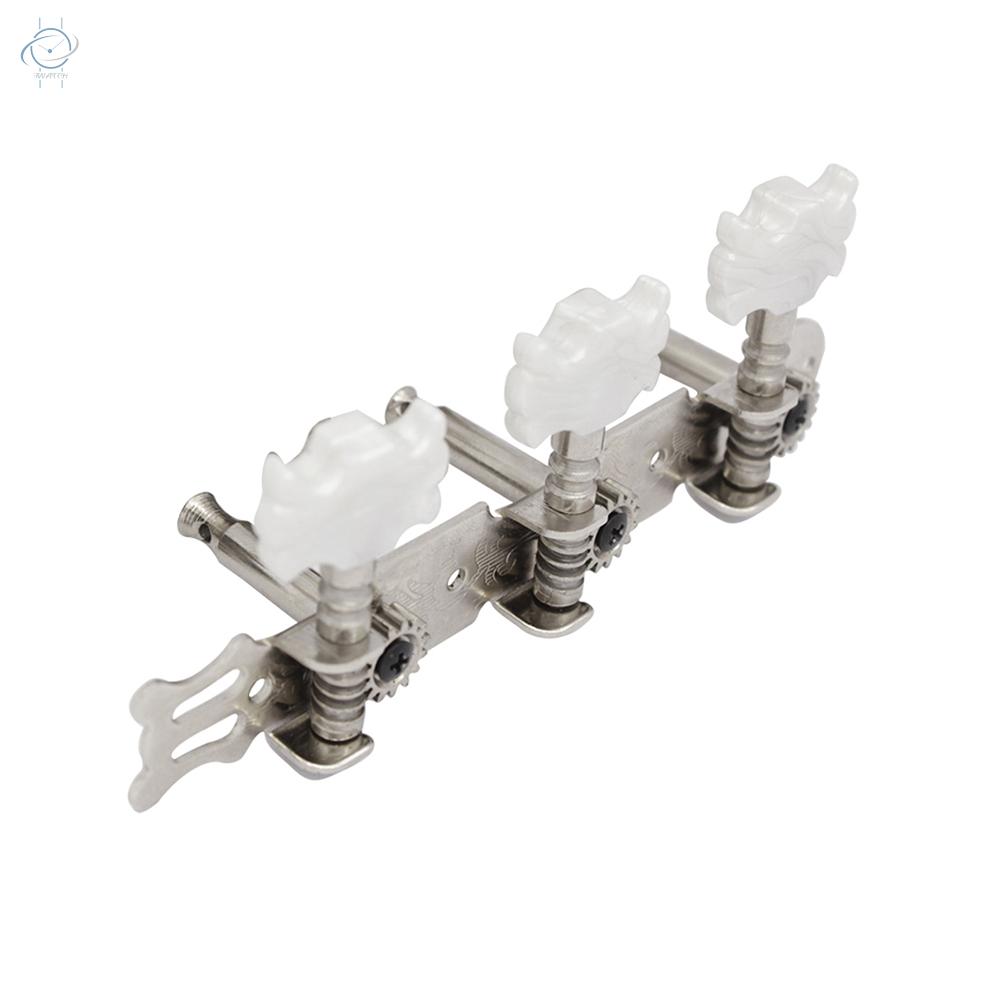 ♫2pcs Folk Guitar Machine Head Knobs Guitar String Tuning Pegs Tuner Guitar Tuning Keys Silver Color