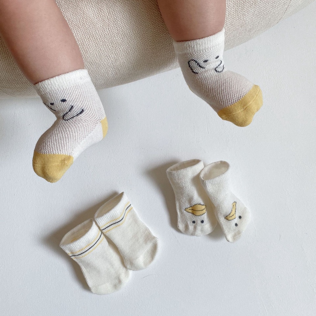 Vớ Cotton Hình Chú Vịt Xinh Xắn Cho Các Bé