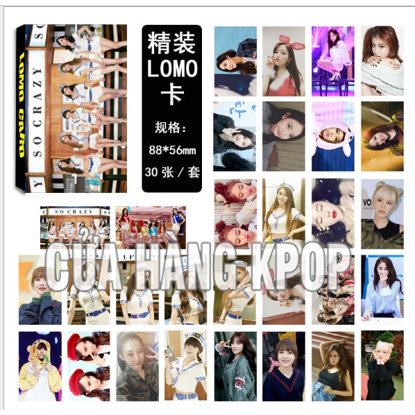 Lomo Card nhóm nhạc Kpop nữ