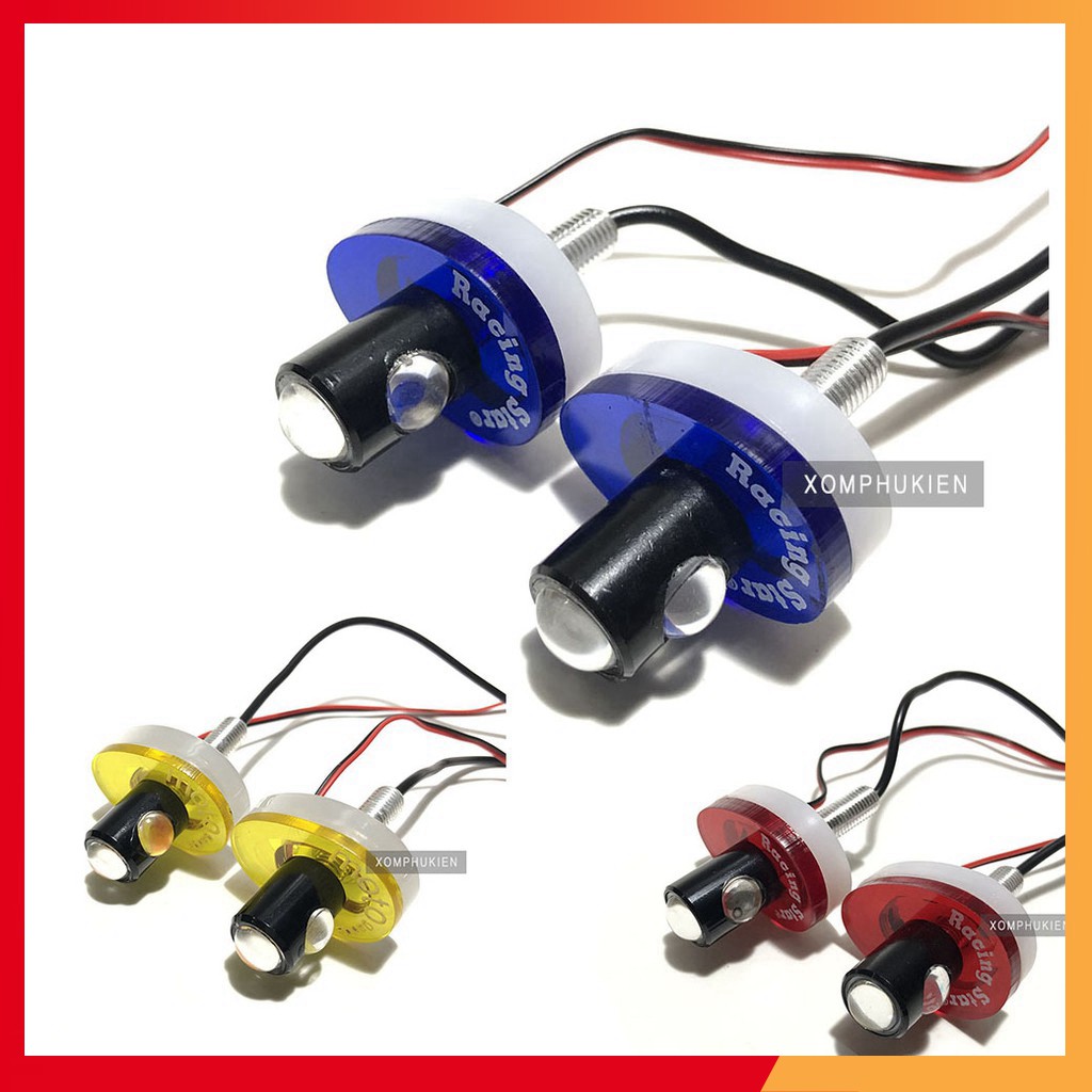 Xi Nhan Led Multi có Viền Led Gắn Xe Máy [ 1 đôi ]