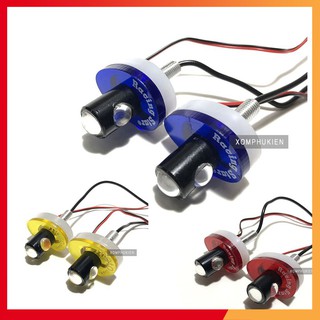 Xi nhan led multi có viền led gắn xe máy