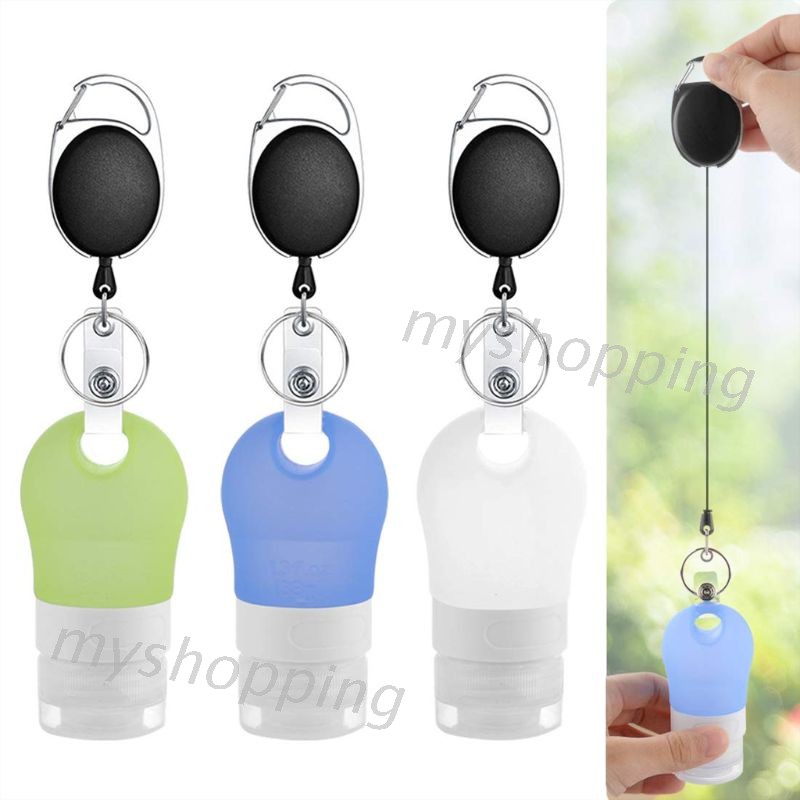 (Hàng Mới Về) Bình Đựng Nước Rửa Tay Bằng Silicone Kèm Móc Khóa Tiện Dụng