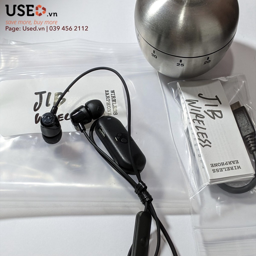 TAI NGHE nhét tai bluetooth SKULLCANDY JIB WIRELESS , USEDVN