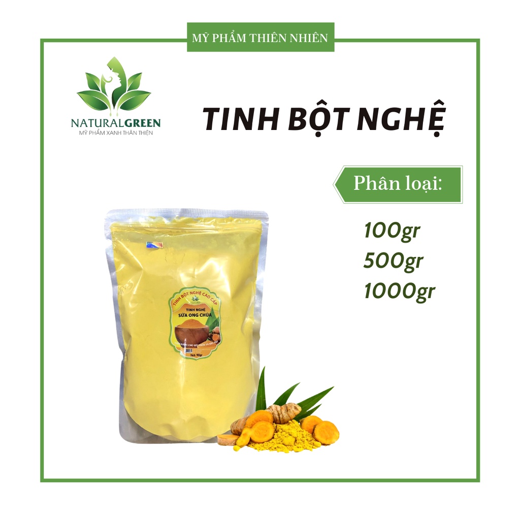 1kg tinh bột nghệ đỏ nguyên chất .